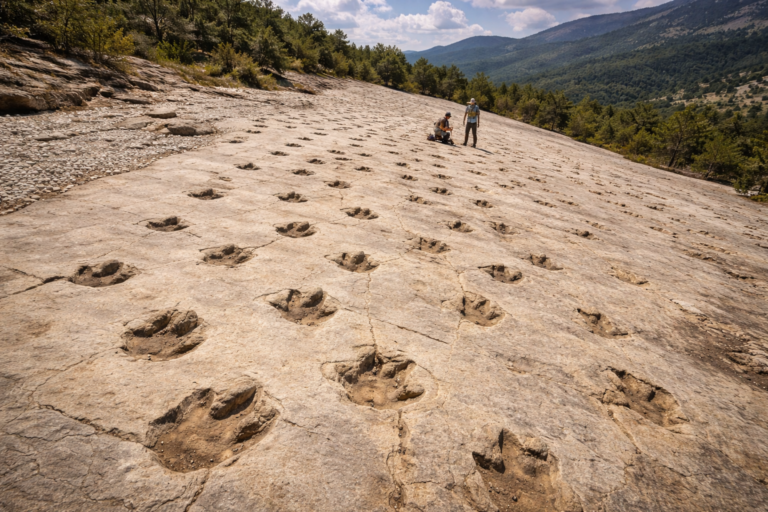 Pegadas fossilizadas de dinossauros na Bolívia revelam comportamento pré-histórico