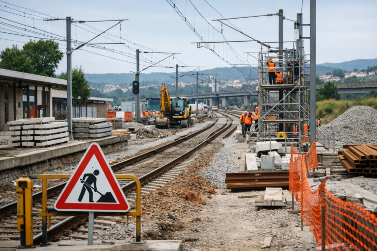 Atrasos nas obras ferroviárias do programa Ferrovia 2020 em Portugal
