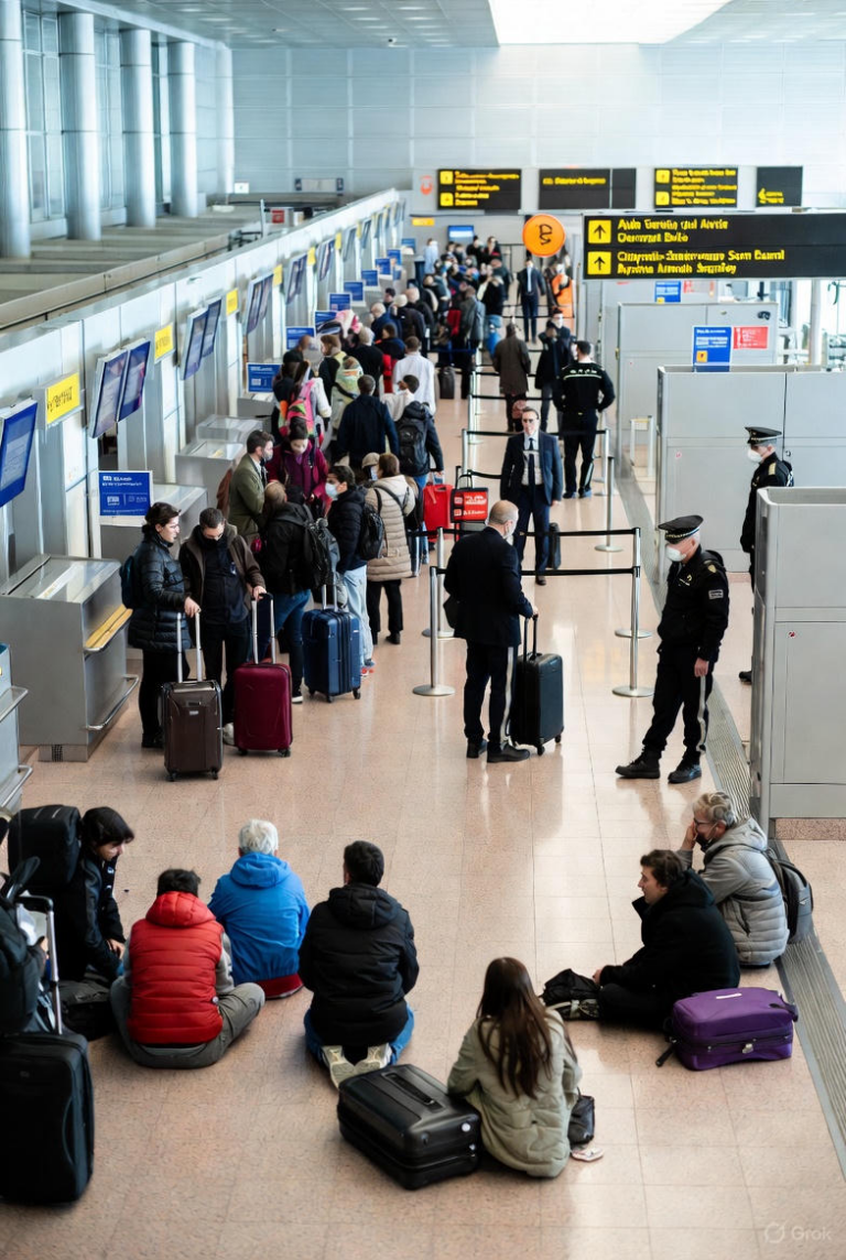 Grevese novo sistemas de fronteiras causam caos.