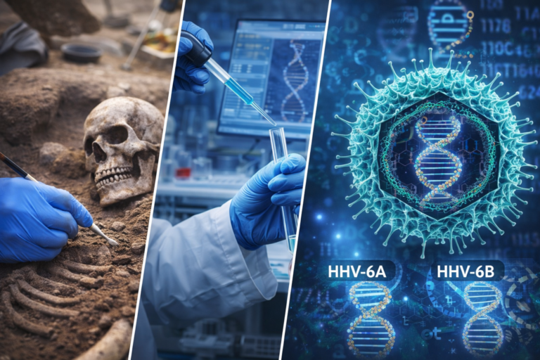 Investigação científica mostra genomas antigos de herpesvírus humanos a partir de restos arqueológicos